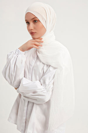 Ultra İnce Şal - Beyaz