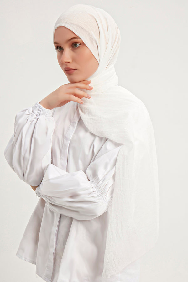 Ultra İnce Şal - Beyaz