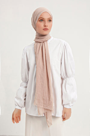 Ultra İnce Şal - Açık Vizon