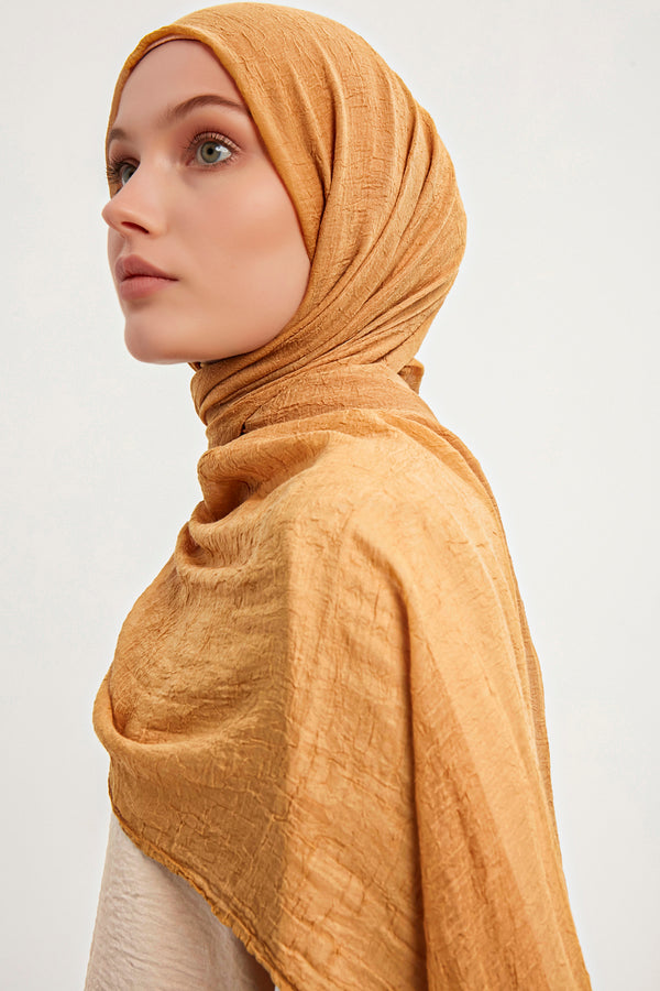 Ultra İnce Şal - Hardal