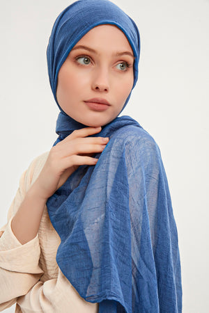Ultra İnce Şal - Mavi