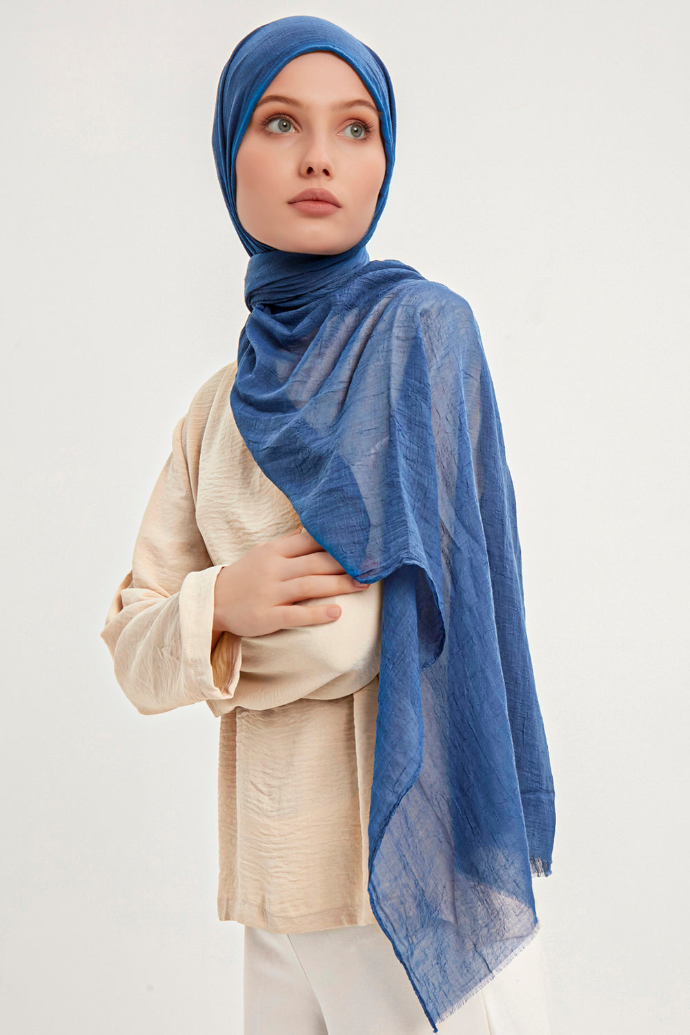 Ultra İnce Şal - Mavi