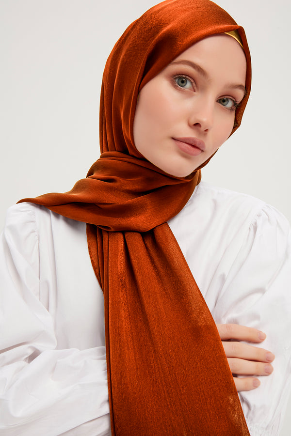 Abiye Şal - Kiremit