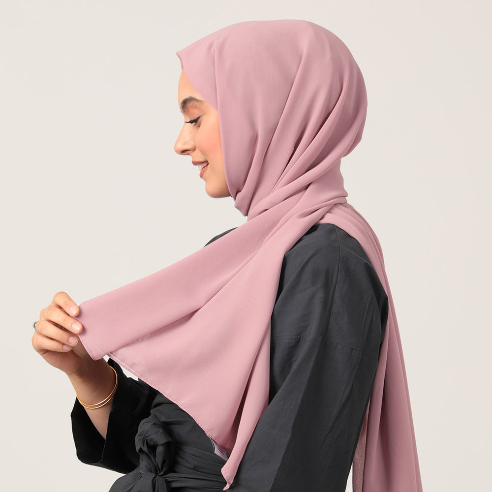 Şifon Şal - Pembe