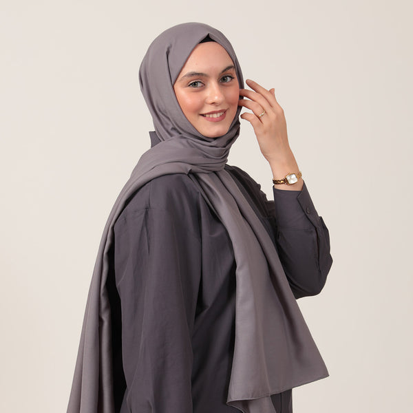 Soft Pamuk Şal - Füme