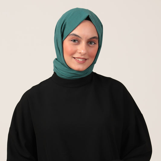 Bambu Pamuk Şal - Zümrüt Yeşili