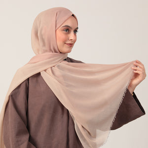 Degrade Şal - Pudra Krem