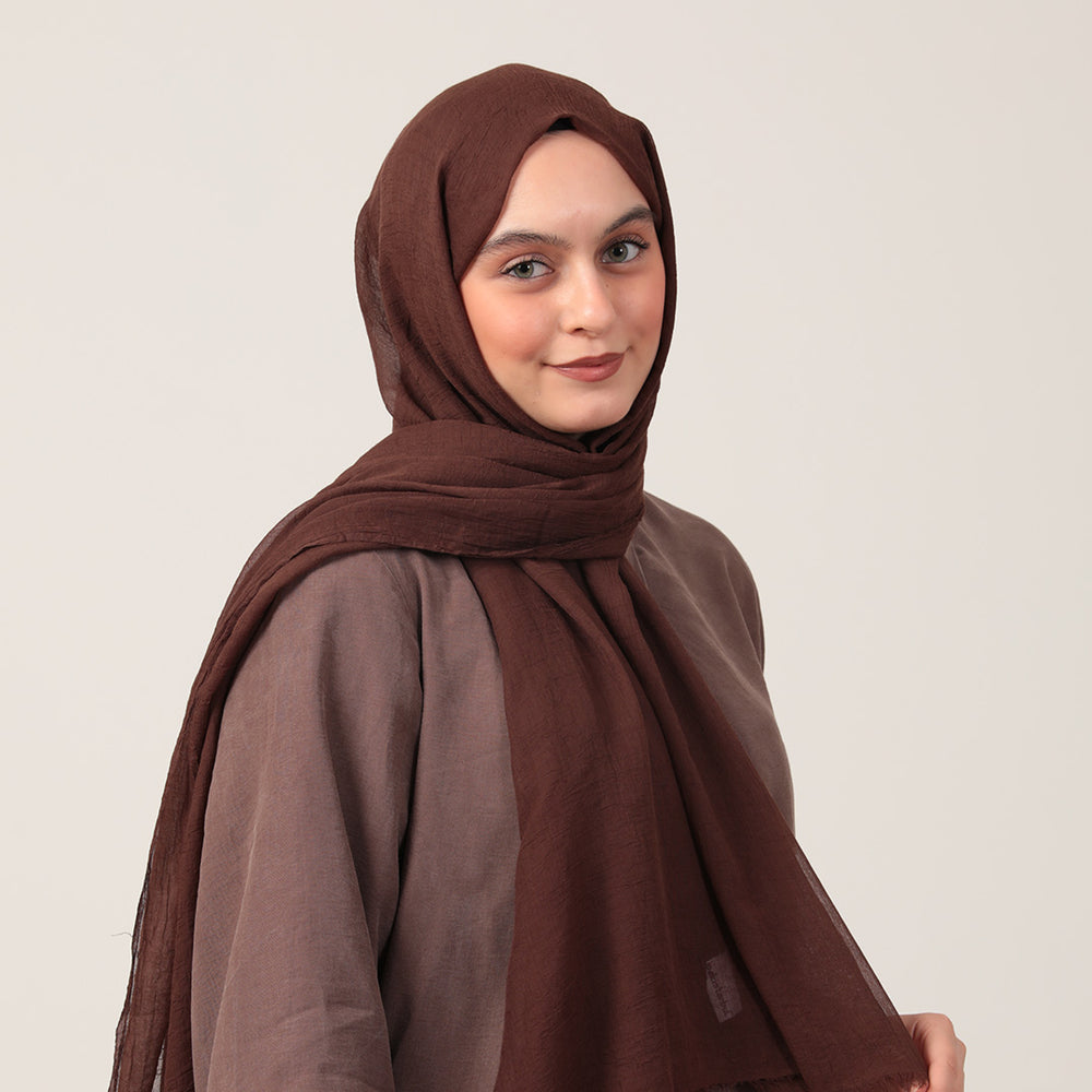 Ultra İnce Şal - Acı Kahve