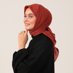 Bambu Pamuk Eşarp - Tarçın
