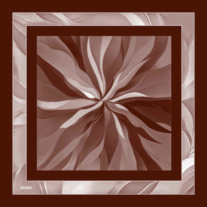 Aurora Desenli Janjan Eşarp - Göksel Gelgit - Bordo