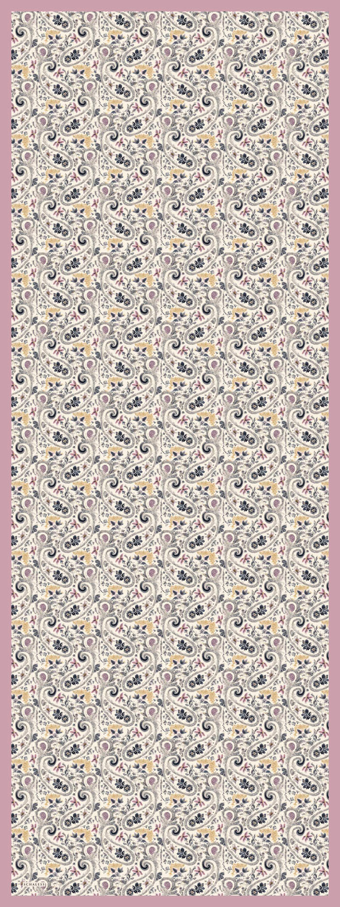 Aurora Desenli Janjan Şal - Etnik Bahar - Pudra