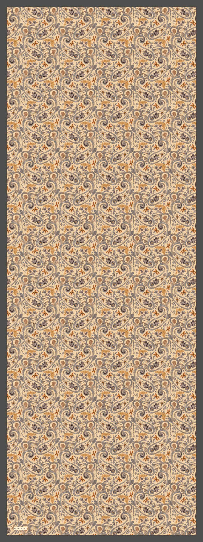 Aurora Desenli Janjan Şal - Etnik Bahar - Gri