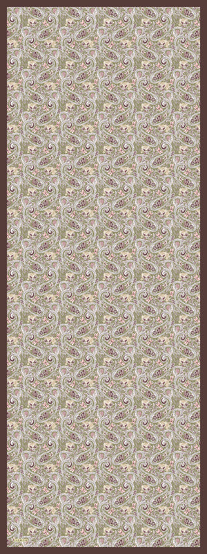 Aurora Desenli Janjan Şal - Etnik Bahar - Yeşil