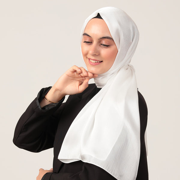 Abiye Şal - Beyaz