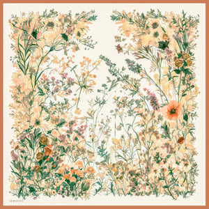 %100 İpek Twill Eşarp - Pastoral - Nefti