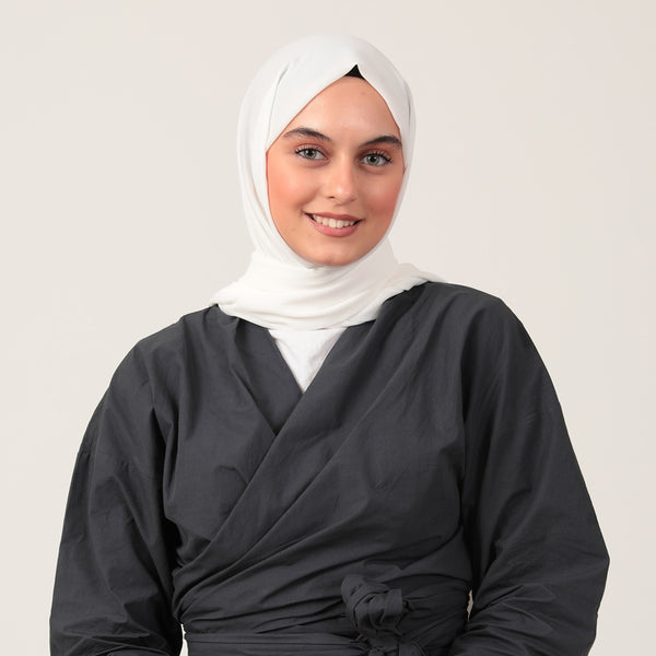 Şifon Şal - İnci Beyazı