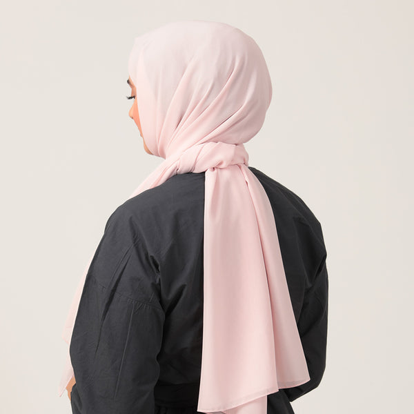 Şifon Şal - Toz Pembe