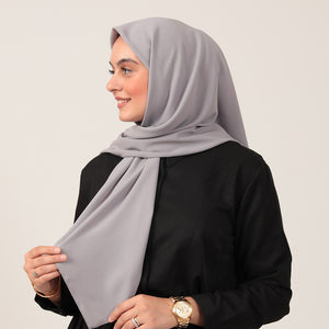Medine İpeği Eşarp 110 X 110 Cm - Gri