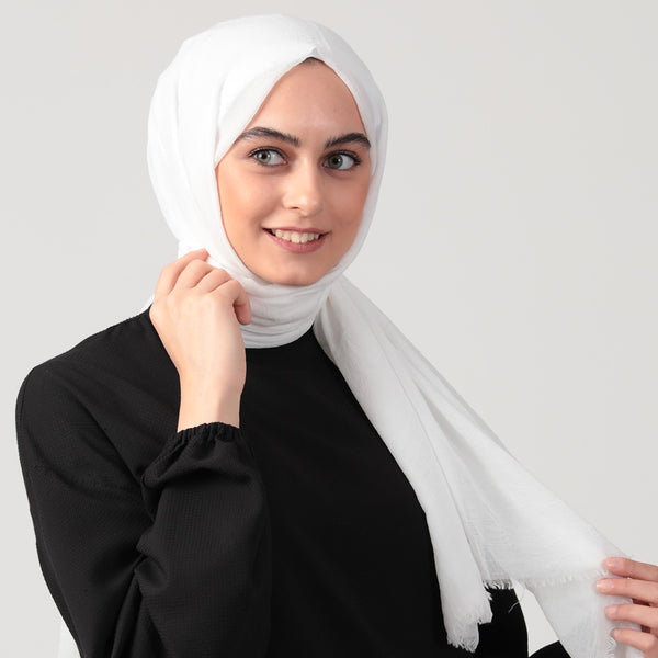 Ultra İnce Şal - Beyaz