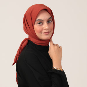 Bambu Pamuk Eşarp - Tarçın