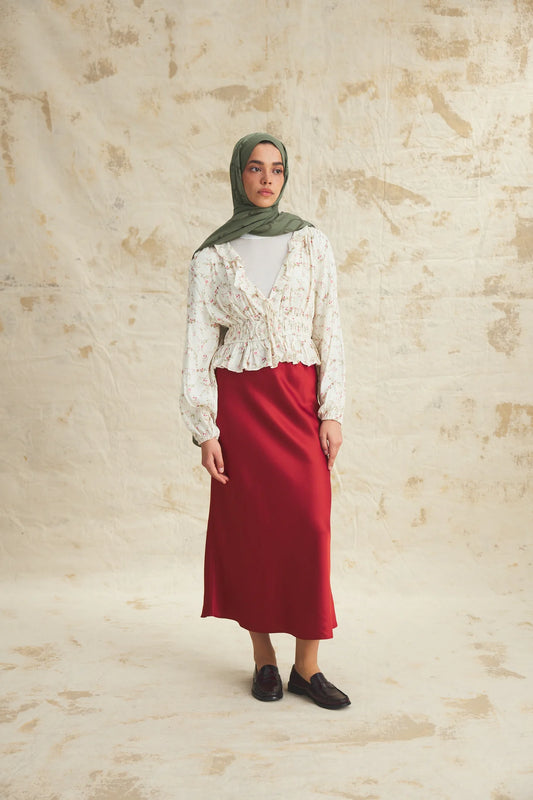 Native - Chain Desen Naia Şal - Haki