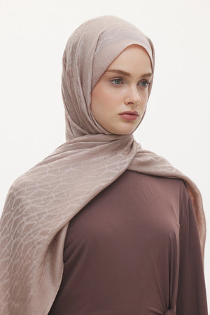 Native - Interflow Desen Naia Şal - Cappuccino