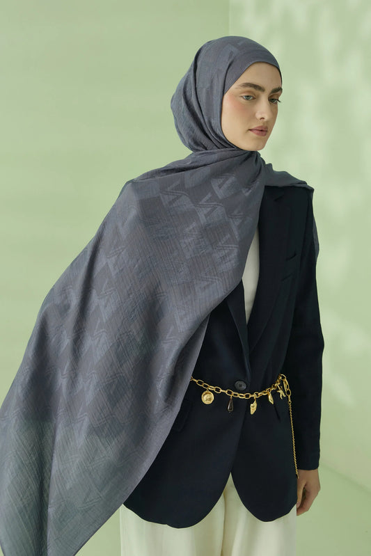Native - Valena Desen Naia Şal - Füme