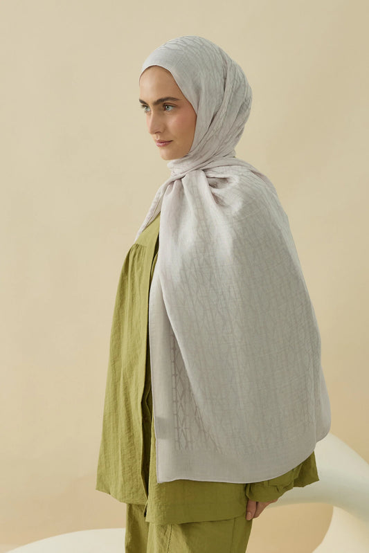 Native - Interflow Desen Naia Şal - Taş
