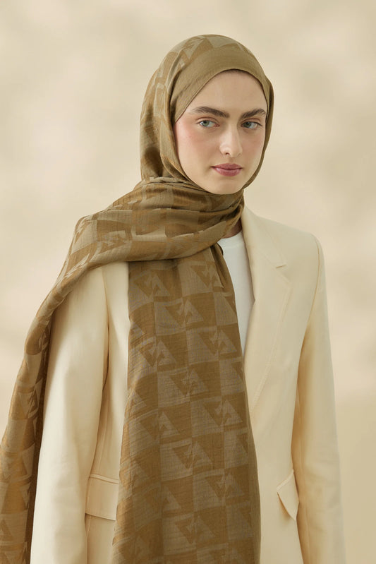 Native - Calvera Desen Naia Şal - Karamel
