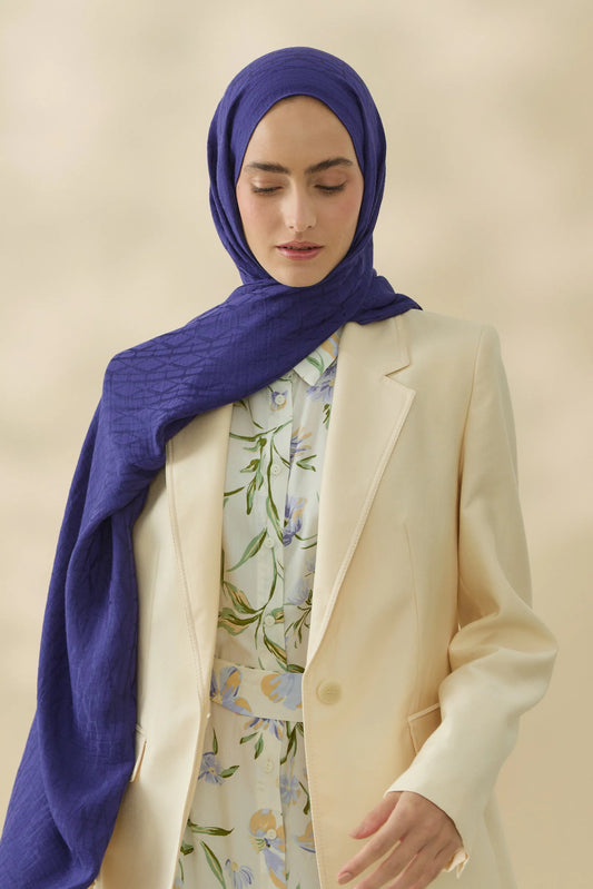 Native - Interflow Desen Naia Şal - Morcivert