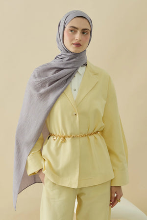 Native - Interflow Desen Naia Şal - Gri
