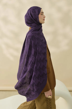 Native - Valena Desen Naia Şal - Mulbery
