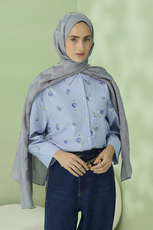 Native - Valena Desen Naia Şal - Gri