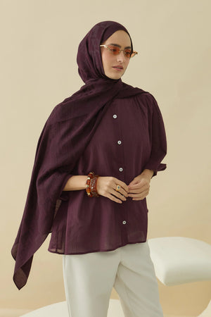 Native - Calvera Desen Naia Şal - Bordo