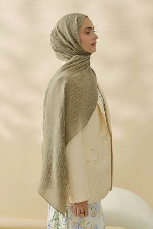 Native - Interflow Desen Naia Şal - Adaçayı