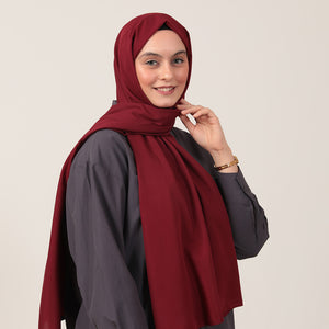 Soft Pamuk Şal - Vişne