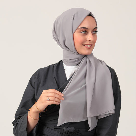 Şifon Şal - Gri