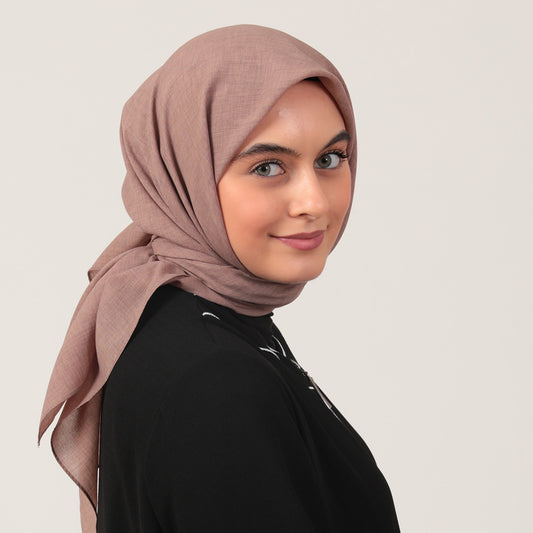 Yazlık Denim Eşarp - Mocha