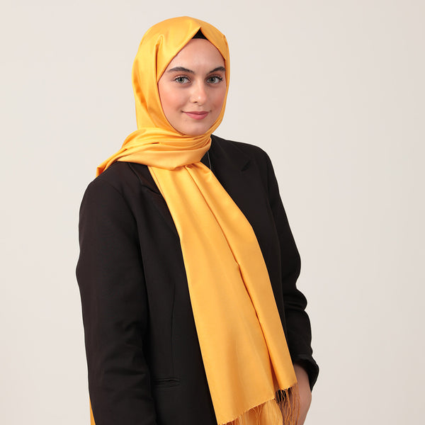 %100 İpek Şal - Mango