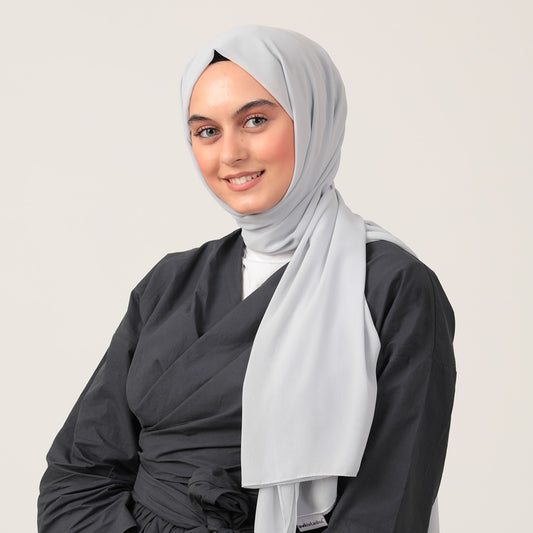 Şifon Şal - Buz Beyazı