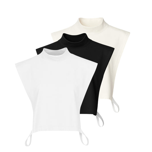 3'lü Tesettür Boyunluk - (Siyah - Beyaz - Ekru)