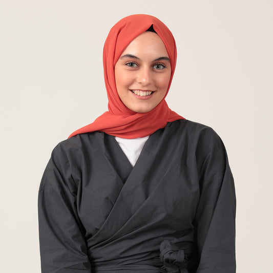 Şifon Şal - Turuncu