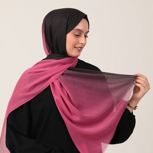 Degrade Şal - Siyah Fuşya