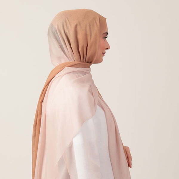 Degrade Şal - Koyu Hardal