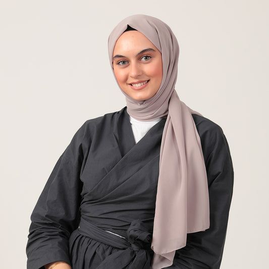 Şifon Şal - Vizon