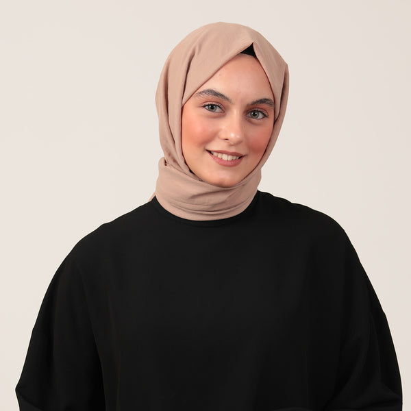 Bambu Pamuk Şal - Açık Vizon