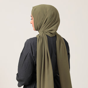 Şifon Şal - Olive