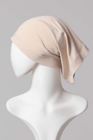 Düz Boru Bone Uzun Boy - Vizon