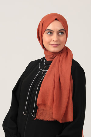 Ultra İnce Şal - Kiremit