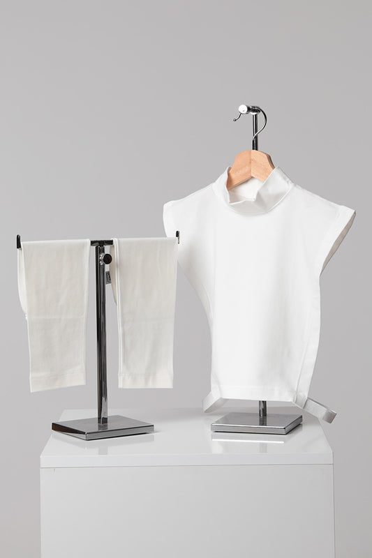 2'li Tesettür Boyunluk Kolluk Set - Ekru